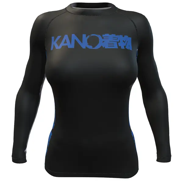 BJJ RASHGUARD FEMALE COMPETITION BLUE BELT LONG SLEEVES
