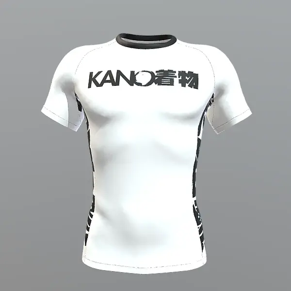 BJJ RASHGUARD COMPETITION BLACK BELT SHORT SLEEVES