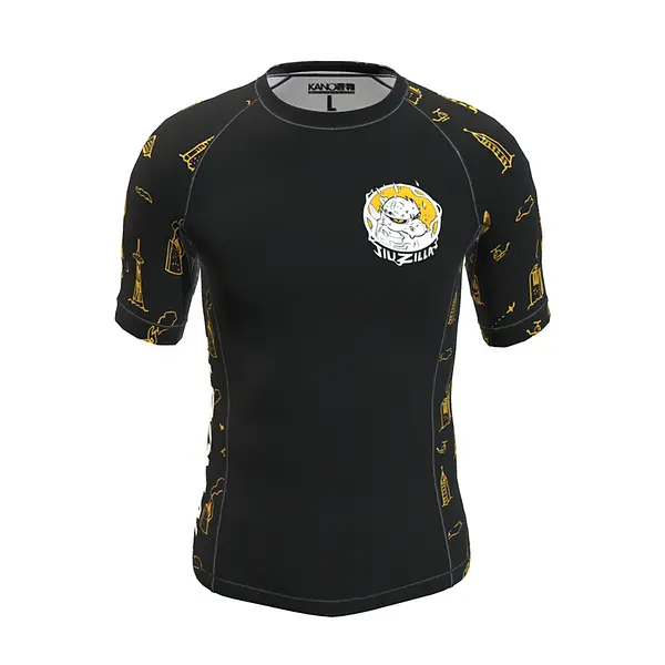 BJJ RASHGUARD KIDS JIUZILLA SHORT SLEEVES