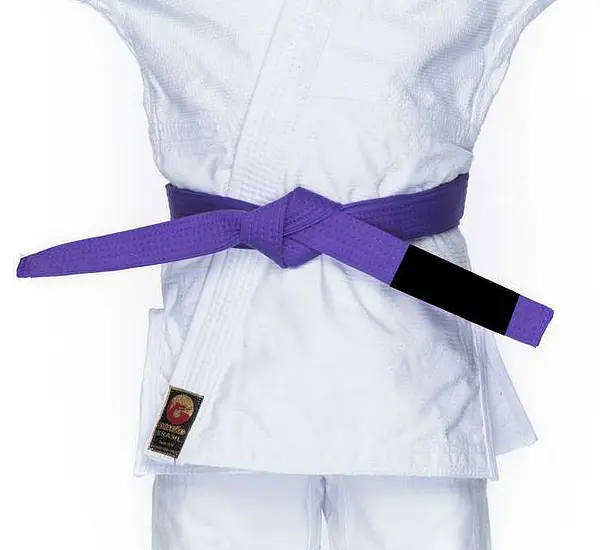 Faixa Dragão Jiu Jitsu Roxa Ponta Preta Extra