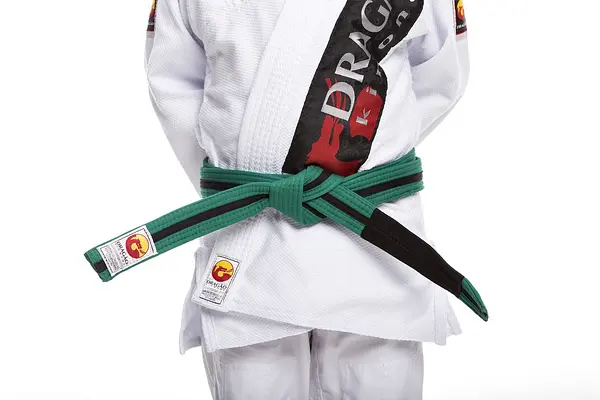 Faixa Dragão Jiu Jitsu Verde Listra Preta Adulto