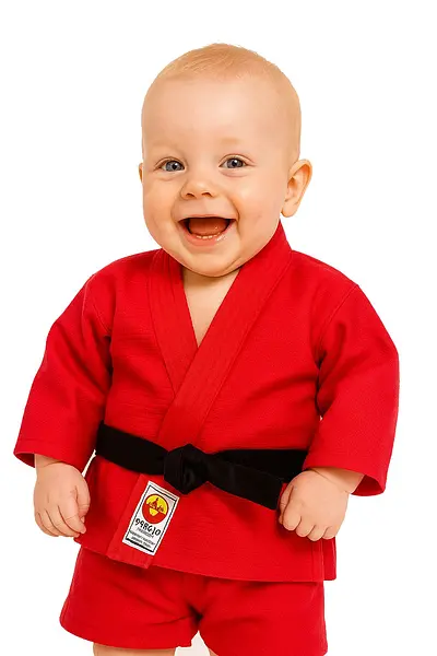 KIMONO PARA RECÉM-NASCIDO VERMELHO