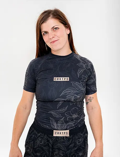 FLOWERS / Dámský rashguard s krátkým rukávem