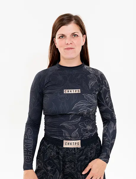 FLOWERS / Dámský rashguard s dlouhým rukávem