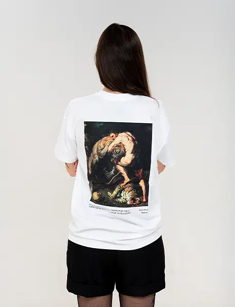 GUILLOTINA / oversize triko – dámské bílé