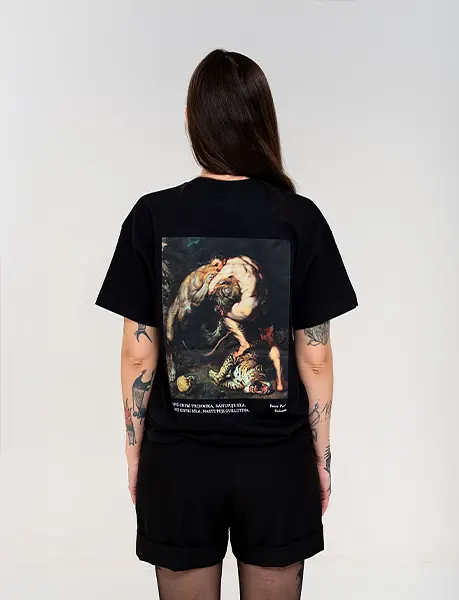 GUILLOTINA / oversize triko – dámské černé