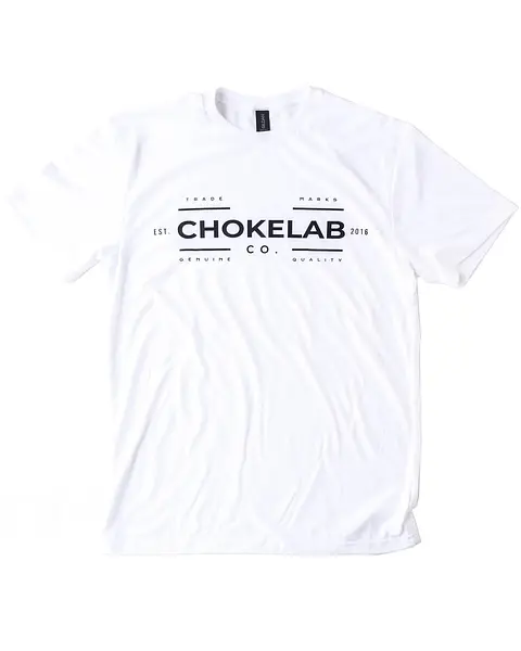 “CHOKELAB CO” Brand White T-Shirt