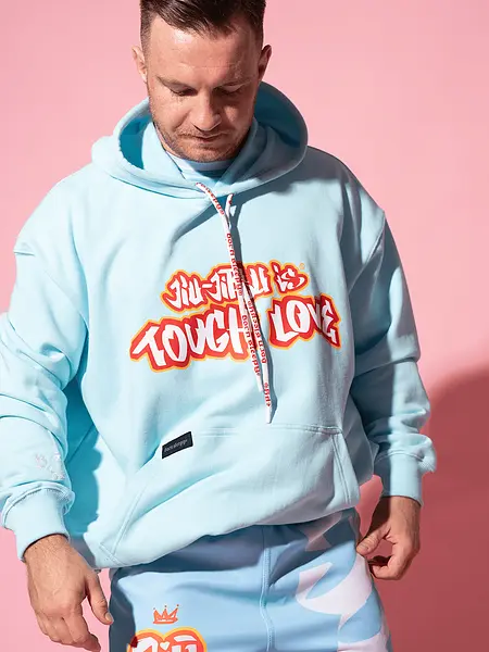 Hoodie “Tough Love” – Blue
