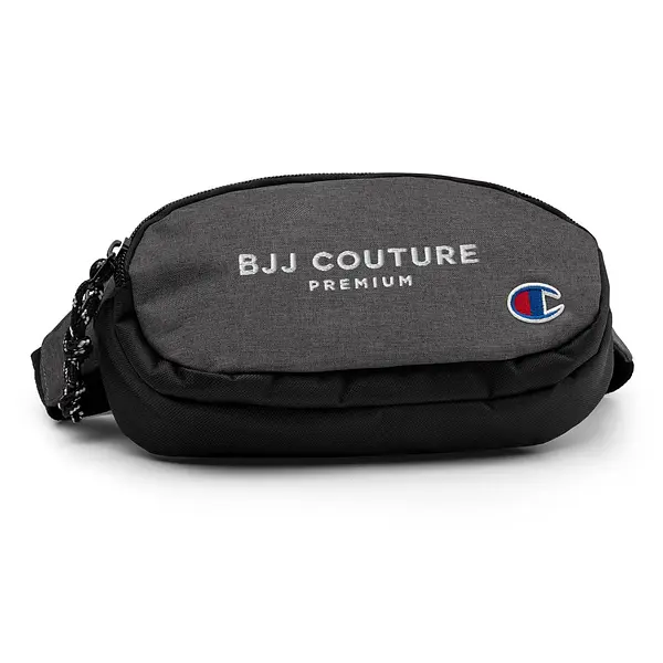 BJJ Couture Premium Champion fanny pack - White text