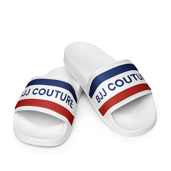 BJJ Couture Red White & Blue Women's slides