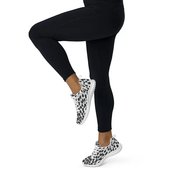 BJJ Couture Grey Leopard Print Women’s athletic shoes