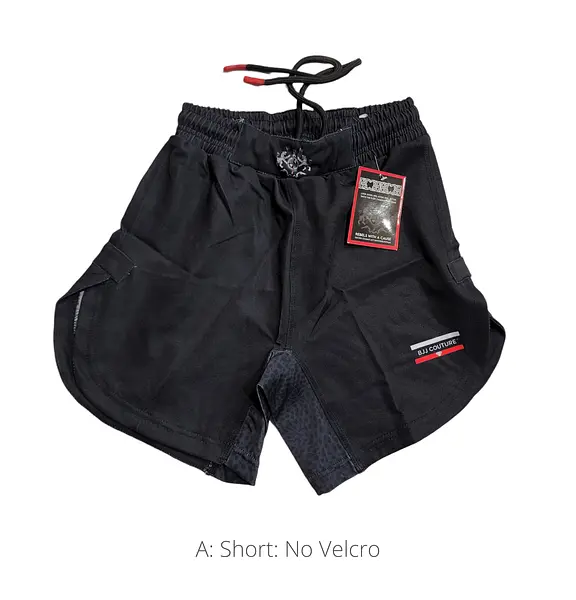 Black Grappling Shorts - IBJJF Legal