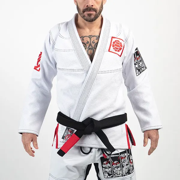 Fusion Fight Gear TMNT Book One BJJ Gi White (issue 12) STAINED- SALE PRICED