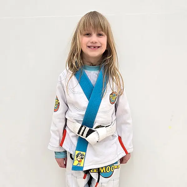 Fusion Fight Gear Wonder Woman BJJ Kids Gi White (Issue #21)