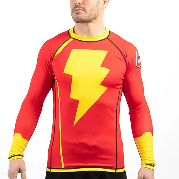 Fusion Fight Gear Shazam BJJ Rash Guard Compression Shirt
