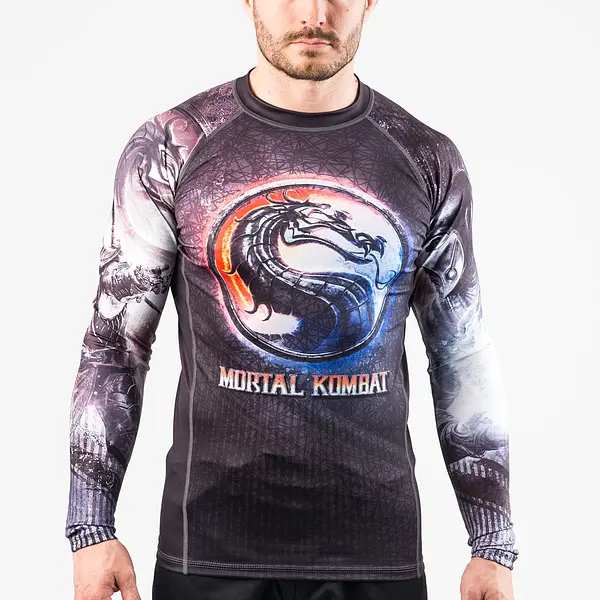 Fusion Fight Gear Mortal Kombat Sub Zero vs. Scorpion BJJ Compression Rash Guard