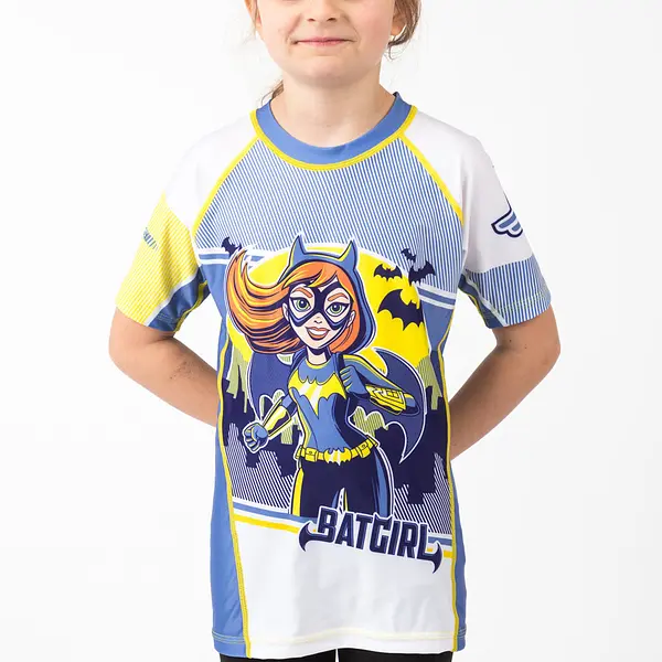 Fusion Batgirl Kids Rash Guard- Short Sleeve
