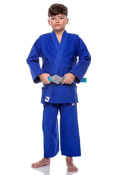 Kimono Judo Bronze Infantil Azul