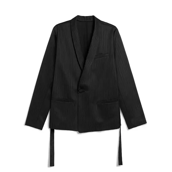 A&P x GOODFIGHT® GI ARTIFACT UNSTRUCTURED BLAZER (BLACK/HERRINGBONE)