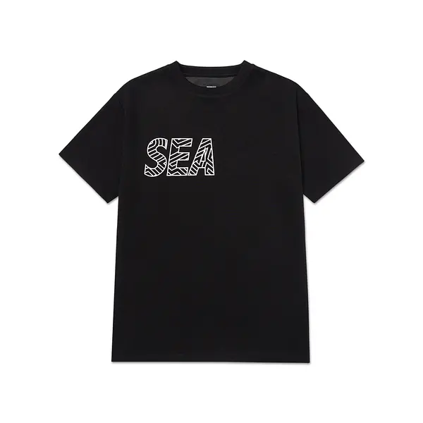 A&P x WIND AND SEA® TEE BLACK/WHITE