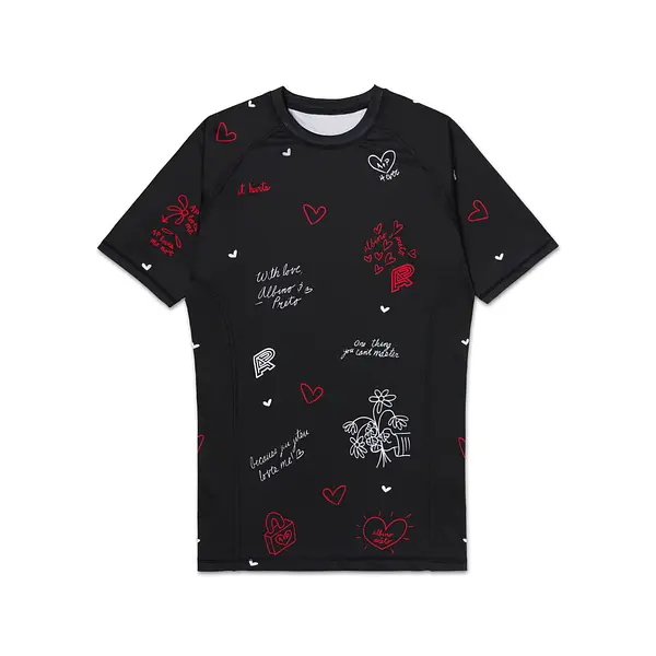A&P LOVE & HATE 2 SS RASHGUARD