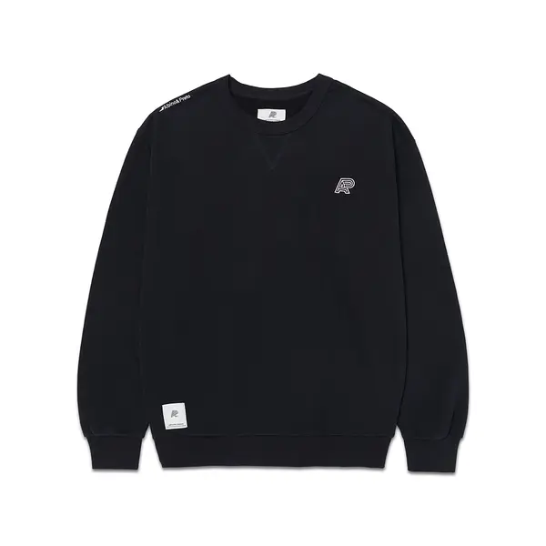 A&P RINGER CREWNECK BLACK