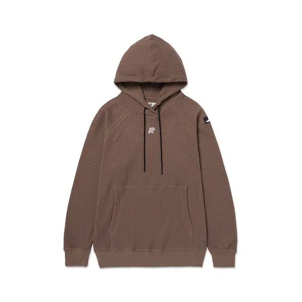 A&P 24 WAFFLE RAGLAN HOODY CHARCOAL (FULFILLMENT)