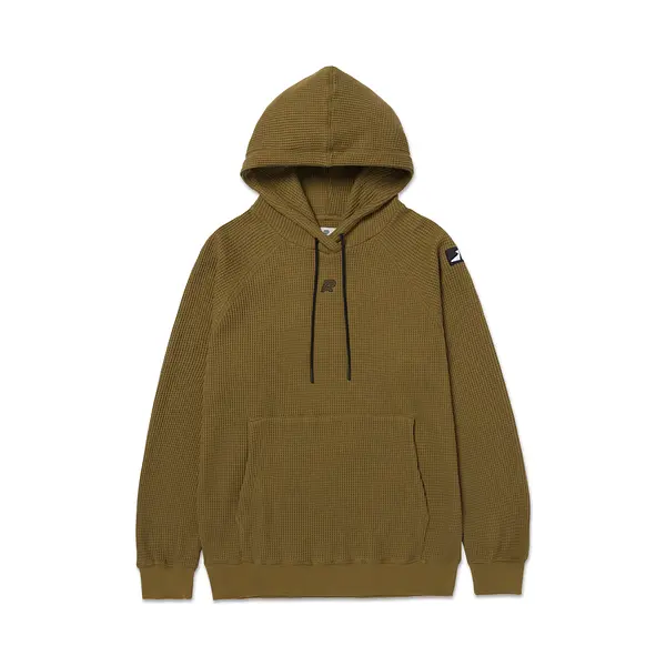 A&P 24 WAFFLE RAGLAN HOODY CAPULET OLIVE (FULFILLMENT)