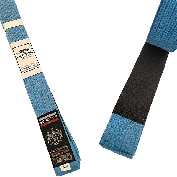 BJJ Couture Custom Blue Belt Deluxe 12 Stitch- Olympic