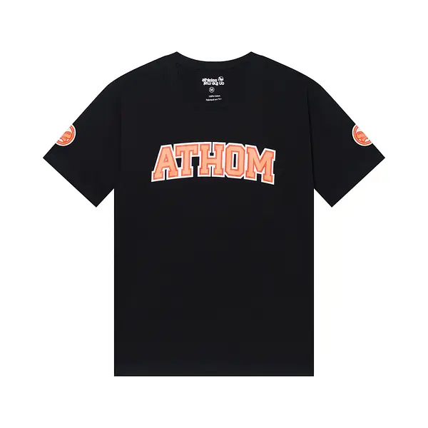 T-shirt col rond, Team, Noir