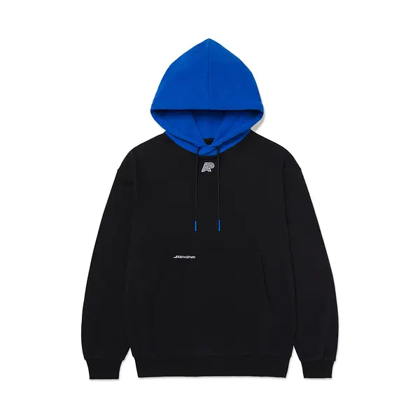 A&P TWO-TONE HOODY BLACK BLUE