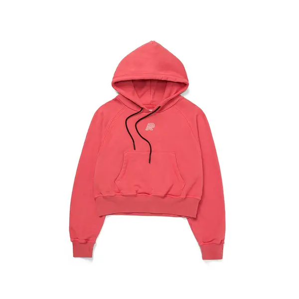 A&P LW WOMENS CROP TOP HOODY PINK (FULFILLMENT)