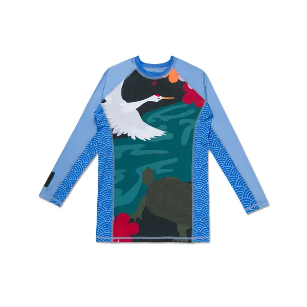 A&P ORIGAMI LS RASHGUARD LOBELIA