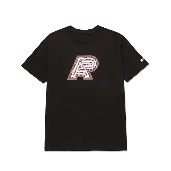 A&P x ATMOS MARK TEE BLACK
