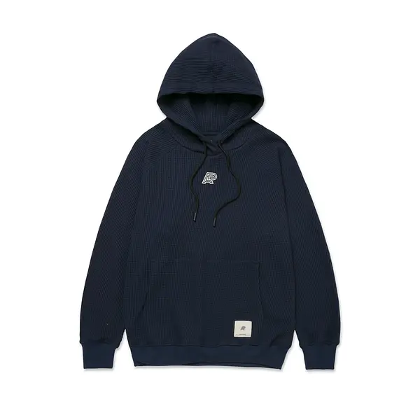 A&P WAFFLE RAGLAN HOODY NAVY