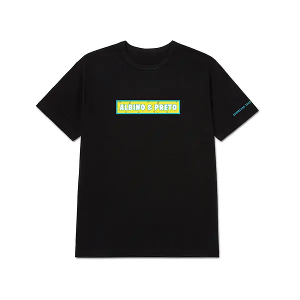 A&P x SPONGEBOB BOX LOGO TEE BLACK