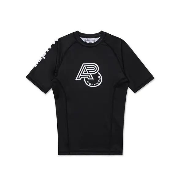 A&PWW KIDS SS RASHGUARD BLACK (FULFILLMENT)