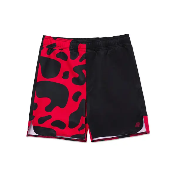 A&P DART CAMO SHORTS BLACK/RED