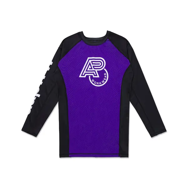 A&PWW LS RANKED RASHGUARD PURPLE