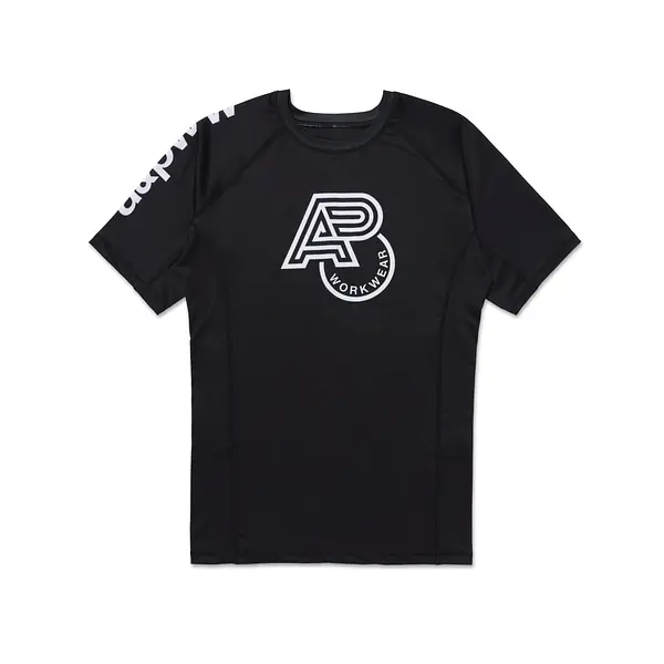 A&PWW SS RANKED RASHGUARD BLACK (FULFILLMENT)