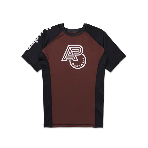 A&PWW SS RANKED RASHGUARD BROWN (FULFILLMENT)