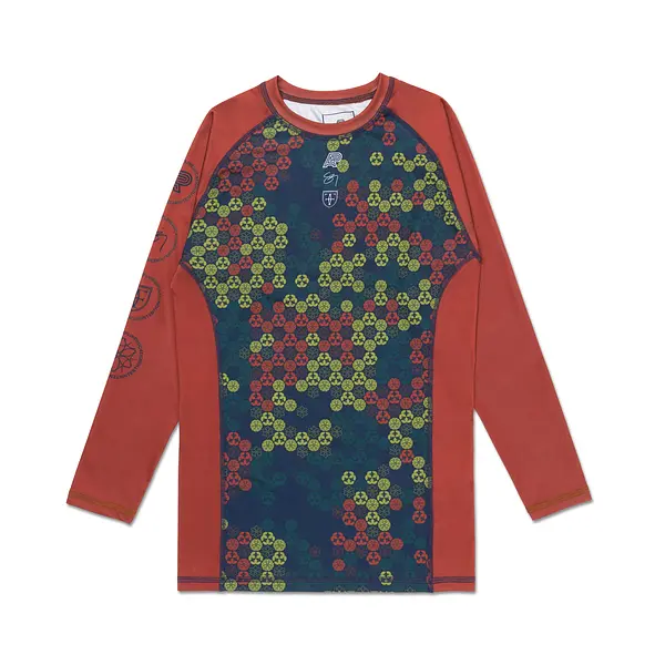 A&P x FITTED x SIG ZANE IP LS RASHGUARD CLAY (FULFILLMENT)