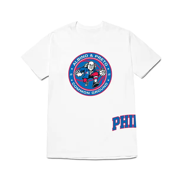 A&P SIXERS TEE WHITE (FULFILLMENT)