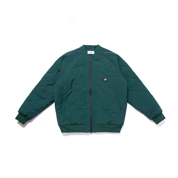 A&P QUILTED KIMONO BOMBER JACKET GREEN
