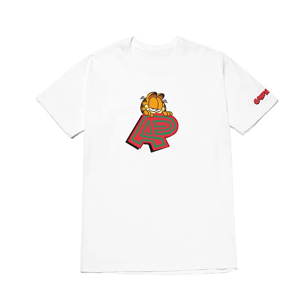 A&P GARFIELD MARK TEE WHITE