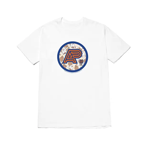 A&P BE@RBRICK MARK TEE WHITE