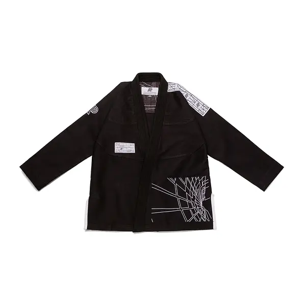 A&P B82 BUILDING BLOCK KIMONO BLACK (FULFILLMENT)