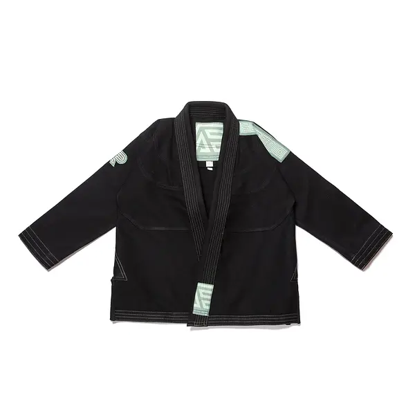 A&P B87 MC HB CLASSIC KIMONO KIDS BLACK (FULFILLMENT)
