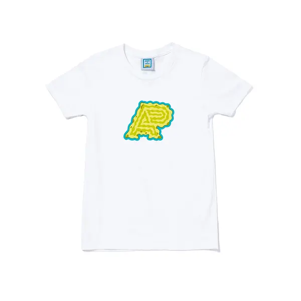 A&P SB BUBBLE MARK KIDS TEE WHITE