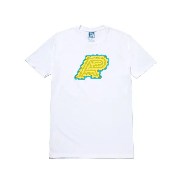 A&P SB BUBBLE MARK TEE WHITE